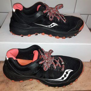 Saucony Caliber TR Trail Running  - Black/Coral/White - Women’s Size 6.5